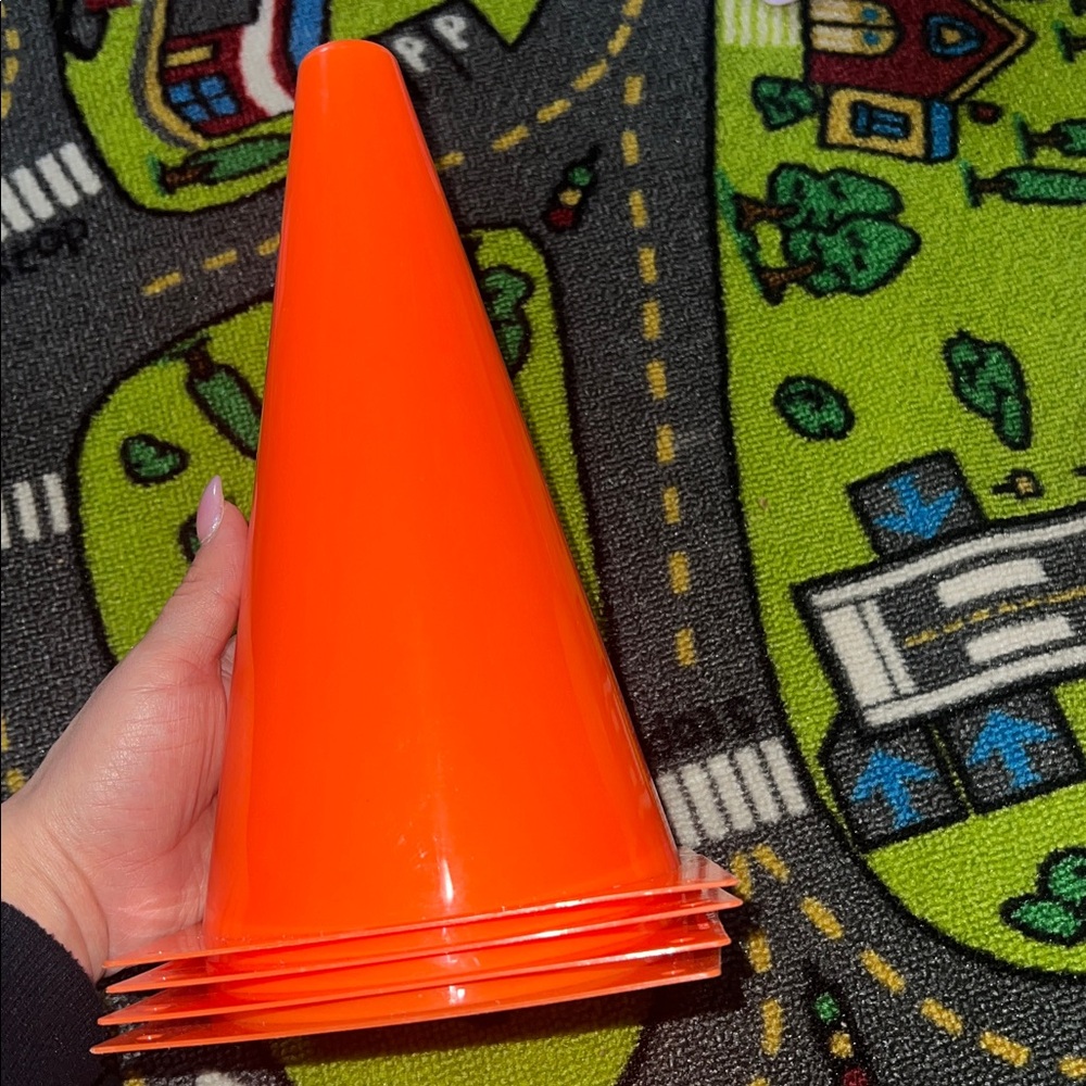 Bright Orange Traffic Cone x4